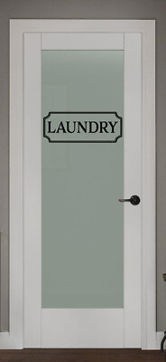 #ad Laundry Vinyl Decal Laundry Room STICKER Glass Door Decal Laundry Sticker Quote $10.05