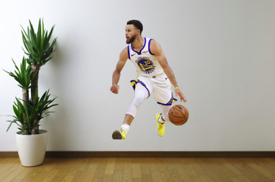#ad #ad Stephen Curry Wall Decal Golden State Warriors Sticker Removable Reusable Cling $25.00