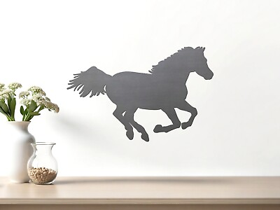 #ad #ad Horse 03 Running Stallion Equine Farm Ranch Barn Western Metal Wall Art $28.00