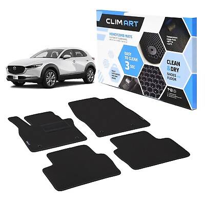 #ad CLIM ART Floor Liners All Weather Car Mats for 20 23 Mazda CX 30 Black Black $94.49