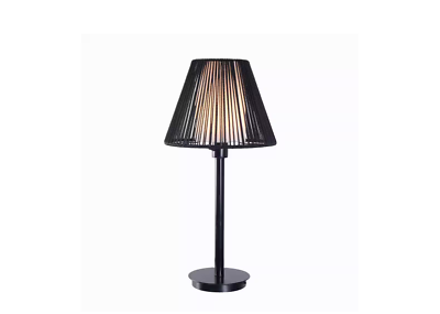 #ad Black Outdoor Indoor Modern Small Table Light Lamp 27.5 in. $89.99