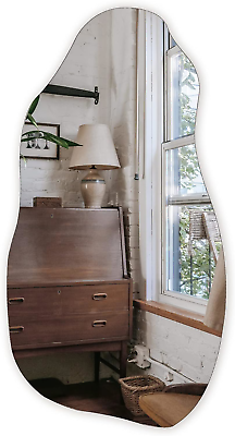 #ad Irregular Asymmetrical Wall Mirror for Living Room Bathroom Entryway Modern Dec $81.35