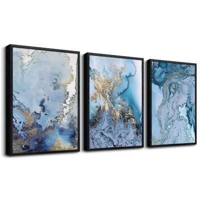 #ad Black Framed Wall Art For Living Room Wall Decorations For Bedroom Wall Decor... $96.20