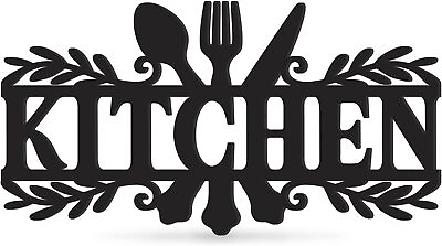 #ad Kitchen SignDining Room Wall Decor Rustic Metal Kitchen Decor SignKitchen Word $19.11