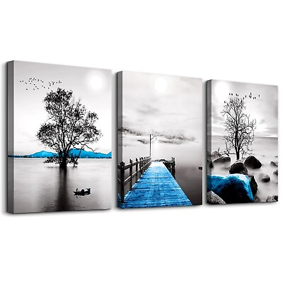 #ad Wall Decorations For Living Room Framed Canvas Wall Art For Bedroom Office Wa... $101.89
