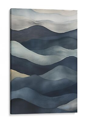 #ad Abstract Ocean Waves Canvas Art Print Modern Home Decor Wall Art $49.99