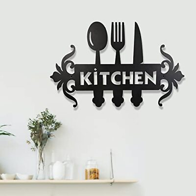 #ad Kitchen Metal Sign Kitchen Signs Wall Decor Rustic Metal Kitchen Decor Sign C... $30.61