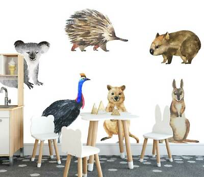 #ad #ad Australia Animals Kids Wall Stickers Baby Room Decor Nursery Decal Art Mural DIY AU $29.99