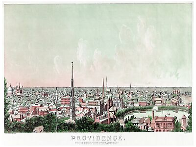 #ad #ad 7834.Providence.from prospect terrace.view of city.POSTER.art wall decor $51.00