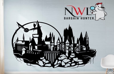 #ad Harry Potter Hogwarts Castle 3D Vinyl Sticker Window Wall Room Kids Decal Mural GBP 22.99