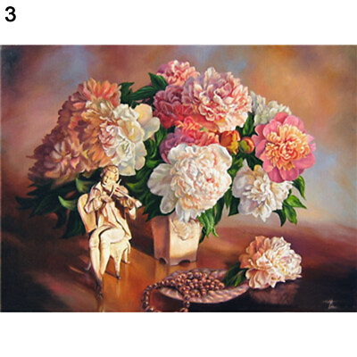 #ad #ad Flowers Painting by Numbers Pictures Post Wall Art DIY Craft Home Decoration 76 $12.80