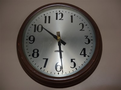 #ad HUGE Antique Vintage 1930s Art Deco 24quot; Standard Copper Wall Clock * AS IS $250.00