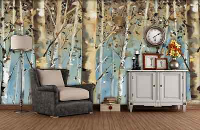 #ad #ad Huge 3D Paintings Autumn Woods Paper Wall Print Decal Wall Deco Indoor Murals $39.99