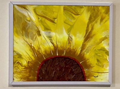 #ad Canvas Wall Painting Art. Original Sunflower $125.00