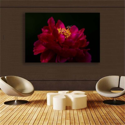 #ad Red Flower Canvas Wall Art Poster Picture Print Art for Living room Home Decor $16.90