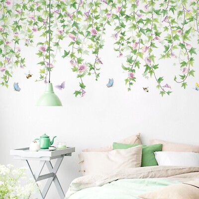 #ad DIY Flowers Plant Wall Sticker Decal Kids Room Nursery Art Mural Home Stickers C $21.46