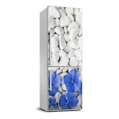 #ad 3D Refrigerator Wall Kitchen Removable Sticker Magnet Flowers Hydrangea stones $14.95