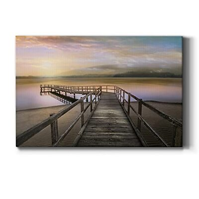 #ad Abstract Beach Canvas Wall Art Landscape for Living Room Bedroom Office Morn... $108.60