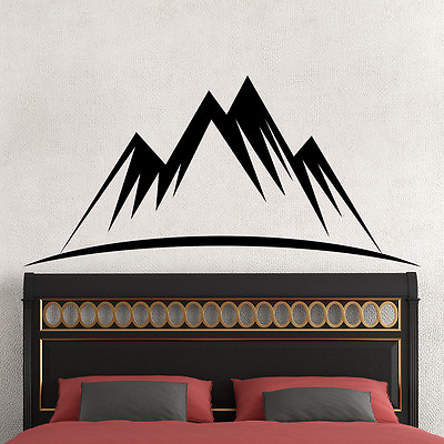 #ad Wall Decal Mountain Decals Nursery Room Decor Sticker Bedroom Decor Art AR360 $95.99