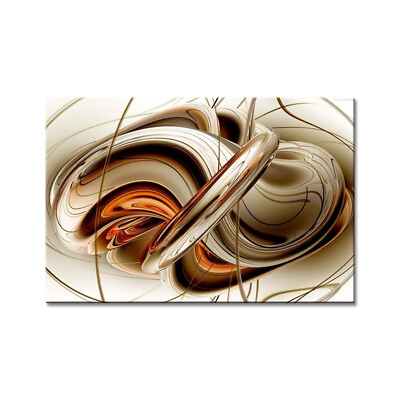 Brown Abstract Wall Art Painting Orange Picture Artwork Canvas Print Home Decor $51.66