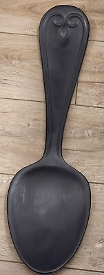 #ad Large Hobby Lobby Black Wood 21quot;x5½quot; Spoon Wall Hanging Kitchen Wall Decor READ $11.18