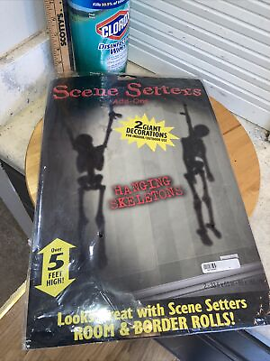 #ad Scene Setters Hanging Skeletons Halloween 🎃Wall Decorations Scary Spooky $2.00