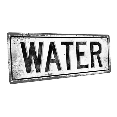 #ad Water Metal Sign; Wall Decor for Kitchen and Dinning Room $32.99