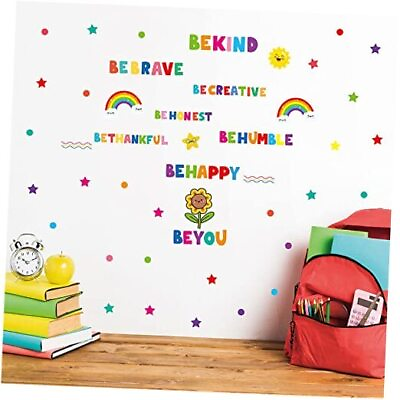 #ad #ad Colorful Letters Wall Art Decor Stickers Pack 10 Sheet Aesthetic Vinyl Wall $22.75