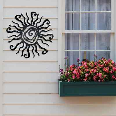 #ad #ad Wacky Sun Metal Wall Art Outdoor Decor 11 Inches Rust Proof Wall Sculpture Ideal $13.01