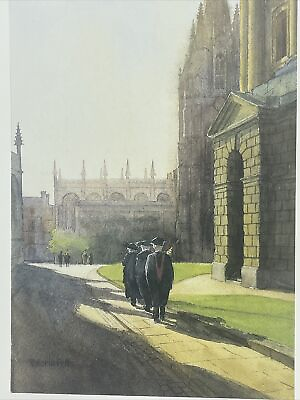 #ad Modern Print Brasenose Lane Oxford By Valerie Petts Print Art $8.99