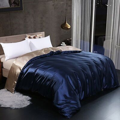 #ad Duvet Cover Soft Smooth Quilt Cover Luxury Satin Home Blanket Comforter Covers $171.67