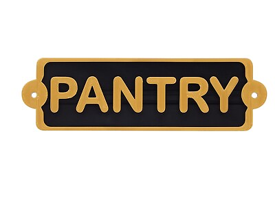 #ad Plastic Vintage Style Pantry Sign Home Kitchen Dining Room Wall Decor Plaque $12.99