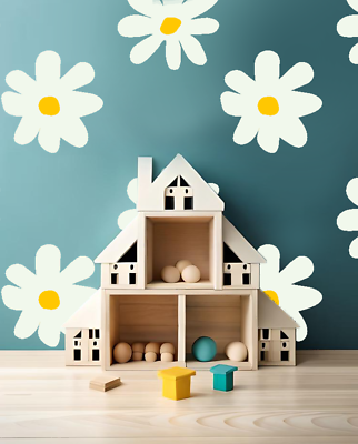 #ad Lrg Flower Decal USA Made Wall Decor Nursery Home Wall Sticker Bedroom $59.98