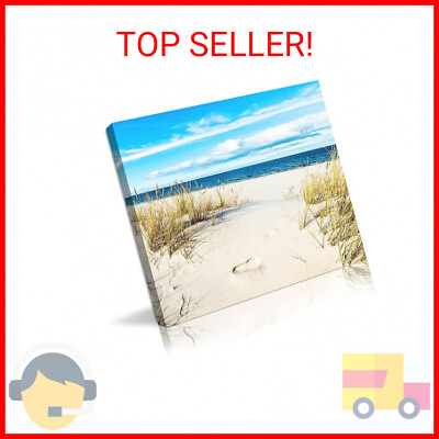 #ad Beach Pictures Wall Art for Bathrooms Canvas Framed Seacoast Theme Wall Decor fo $20.44