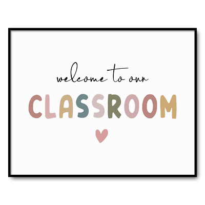 #ad #ad Welcome to Our Classroom Boho Classroom Decor Classroom Sign Rainbow Wall Dec $9.99