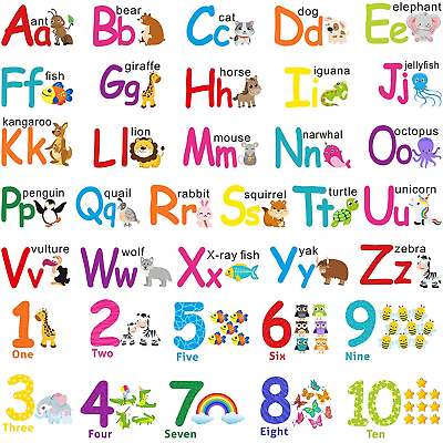 #ad #ad Alphabet Animal Wall Stickers Removable ABC Decals for Kids Nursery Decor $12.99