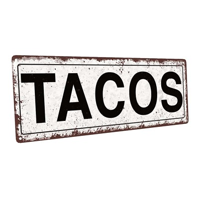 #ad Tacos Metal Sign; Wall Decor for Kitchen and Dinning Room $19.99