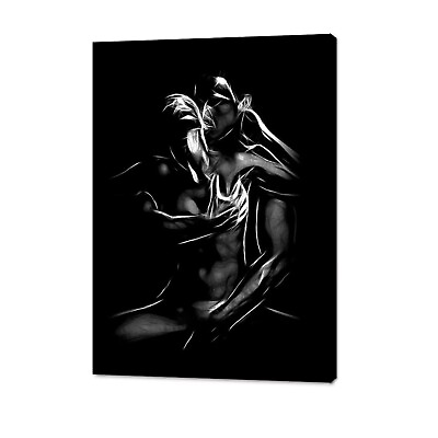 #ad Women Painting Home Decor Artwork Couples Posters Wall Art for Bedroom Modern... $84.78