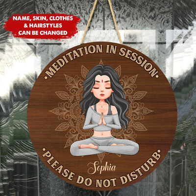 #ad #ad Meditation In Session Please Do Not Disturb Yoga Lover Gift Meditation Gift $34.95