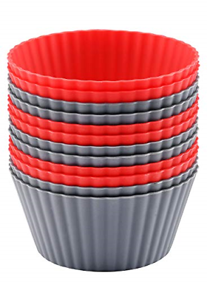 #ad #ad Mirenlife 12 Pack Reusable Nonstick Jumbo Silicone Baking Cups Cupcake and 3.8 $17.76