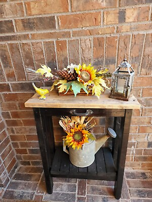 #ad Rustic Farmhouse Wood Accent Entryway Table Console $375.00