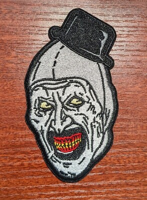 #ad Art the Clown Patch Terrifier Horror Slasher Film Embroidered Iron On 2.5x4quot; $6.00