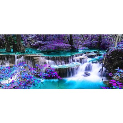 #ad #ad Waterfall Scenic Landscape Canvas Wall Art Canvas Painting Home Decor Prints Art $14.09