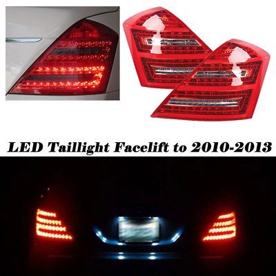 #ad 2007 2009 Facelift W221 Taillights for Mercedes S550 S600 S63 Red LED 2010 Look $249.00