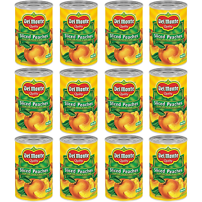 #ad Del Monte MONTE Yellow Cling Sliced Peaches in Heavy Syrup Canned Fruit15.25 $39.97