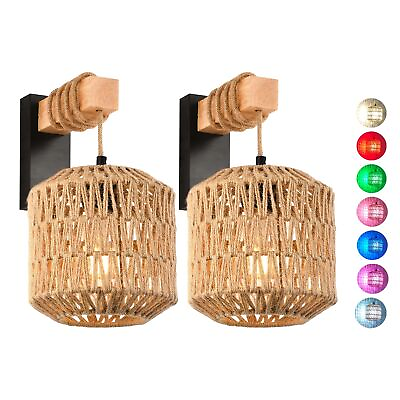#ad Sconces Wall Decor Set Of 2 Battery OperatedRechargeable Wall Sconesled Wal... $176.59