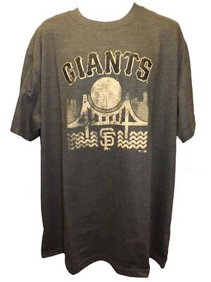 #ad New San Francisco Giants Mens Sizes 2XL 3XL 4XL 5XL Tall Gray Majestic Shirt $32 $13.80