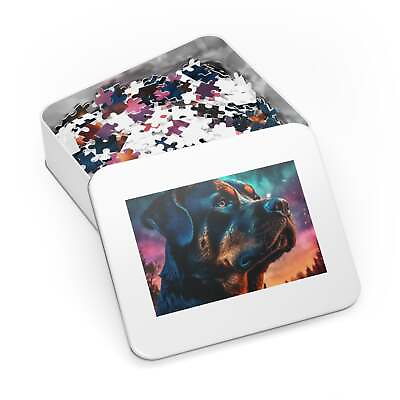 #ad #ad Artisan Custom Rottweiler Puzzle Starry Sky Art Custom Options in Gift Ready $38.10