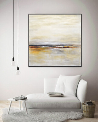 #ad Large Wall Art Canvas Painting Abstract Painting Landscape Artwork Modern Oil $93.00