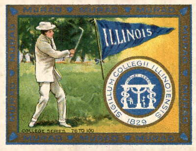 #ad 1909 12 Murad Cigarettes T51 #RARE VINTAGE Illinois College $12.99